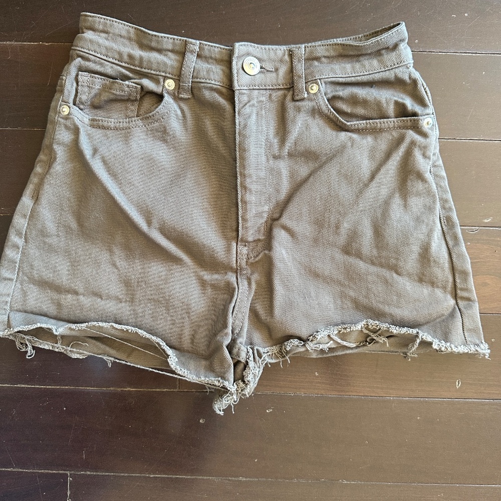 Green H&M Cutoff Shorts